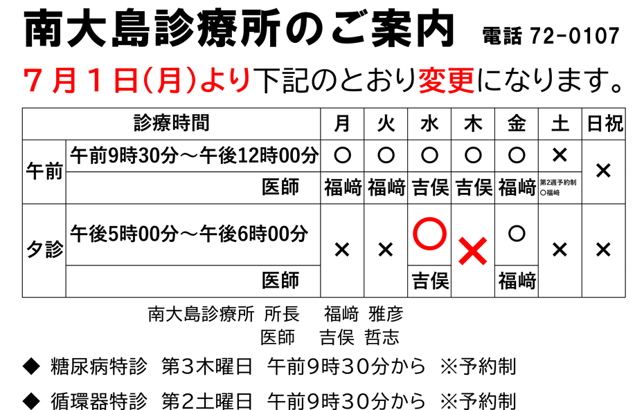 おしらせ